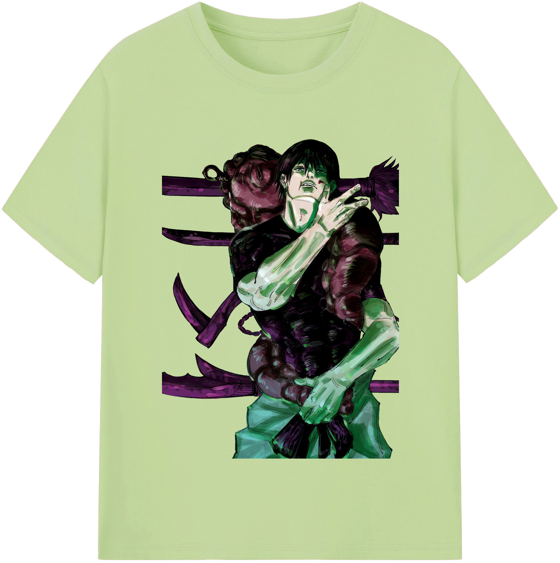 （画像用） 呪術廻戦 Jujutsu Kaisen 綿100％半袖Tシャツ（フロントプリント）